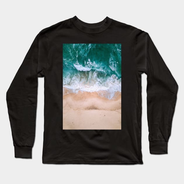 Ocean beach - Aesthetic Long Sleeve T-Shirt by Ravensdesign